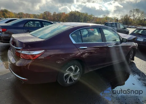 2016 Honda Accord Lx из США, поврежденный, VIN 1HGCR2F32GA144848